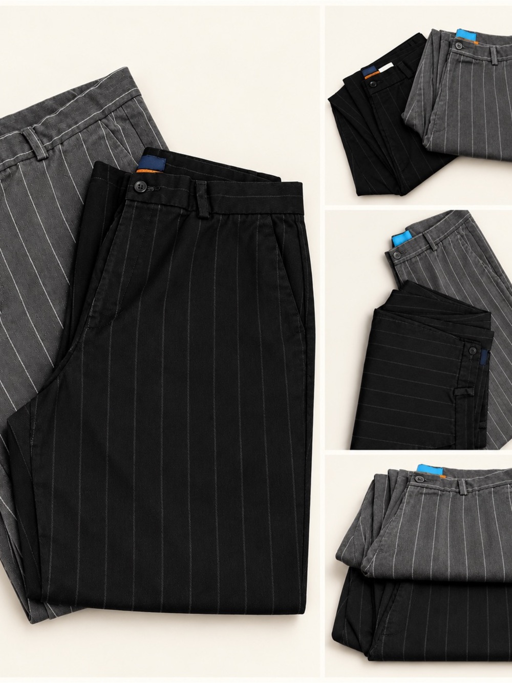 2-Pair Bundle | Dockers Women’s Stain Defender Pinstripe Pants | 34” Waist